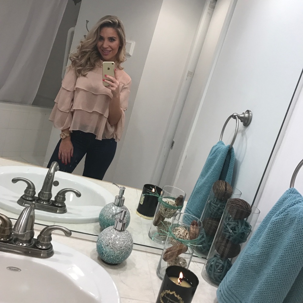 Zara ruffle top